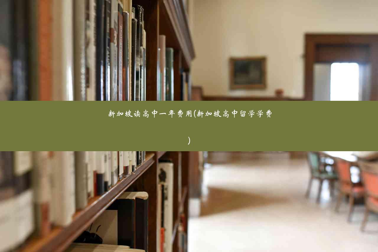 新加坡读高中一年费用(新加坡高中留学学费)